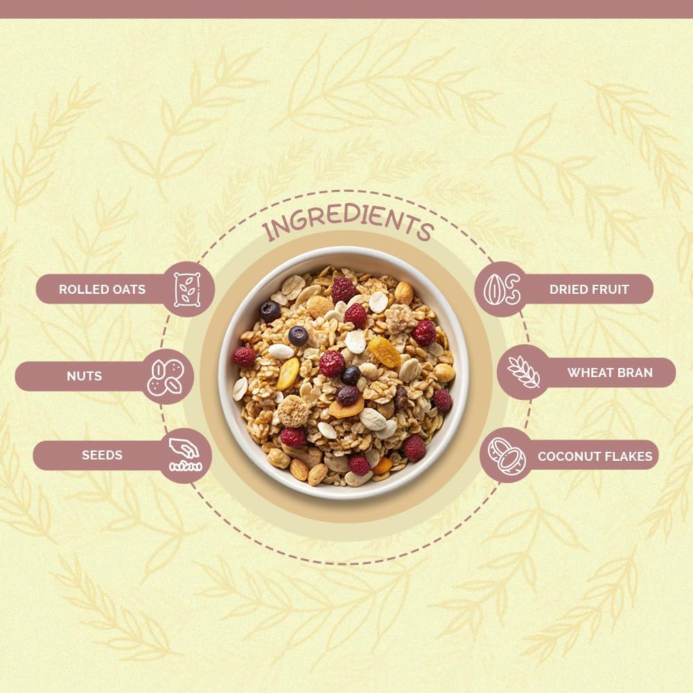 Regular Crunchy Peanut Butter (1kg) & Diet Muesli (400gm) Combo
