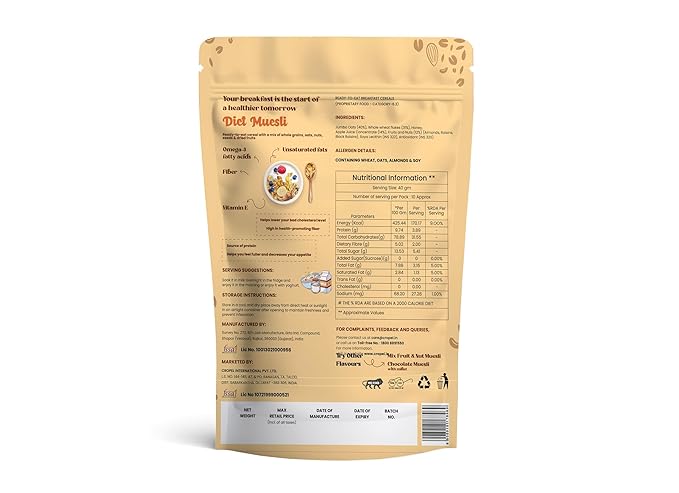 Regular Crunchy Peanut Butter (1kg) & Diet Muesli (400gm) Combo