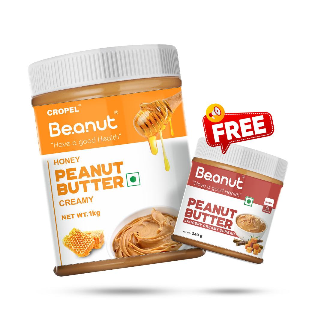 Honey Peanut Butter 1KG & Special Gift ( Jaggery Creamy 340gm Peanut butter)