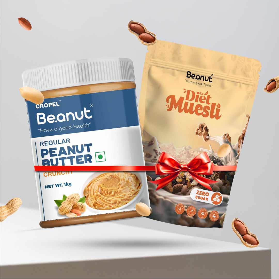 Regular Crunchy Peanut Butter (1kg) & Diet Muesli (400gm) Combo