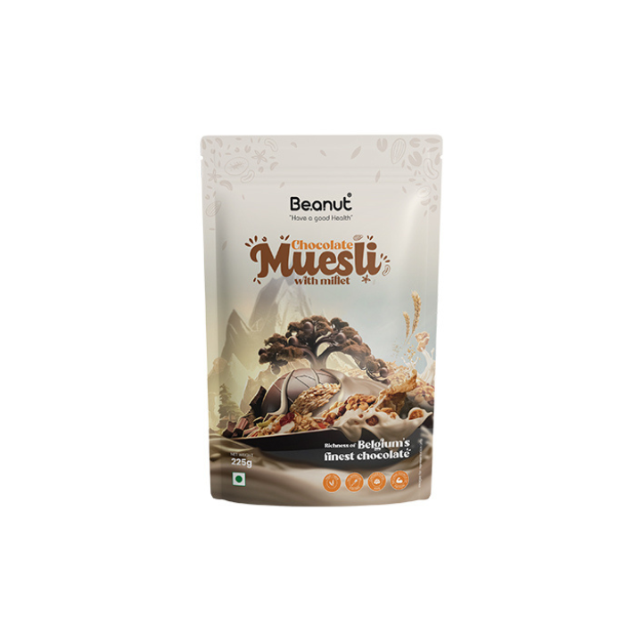 Buy Chocolate Muesli with Millet 225g | Healthy & Delicious Breakfast – Beanut