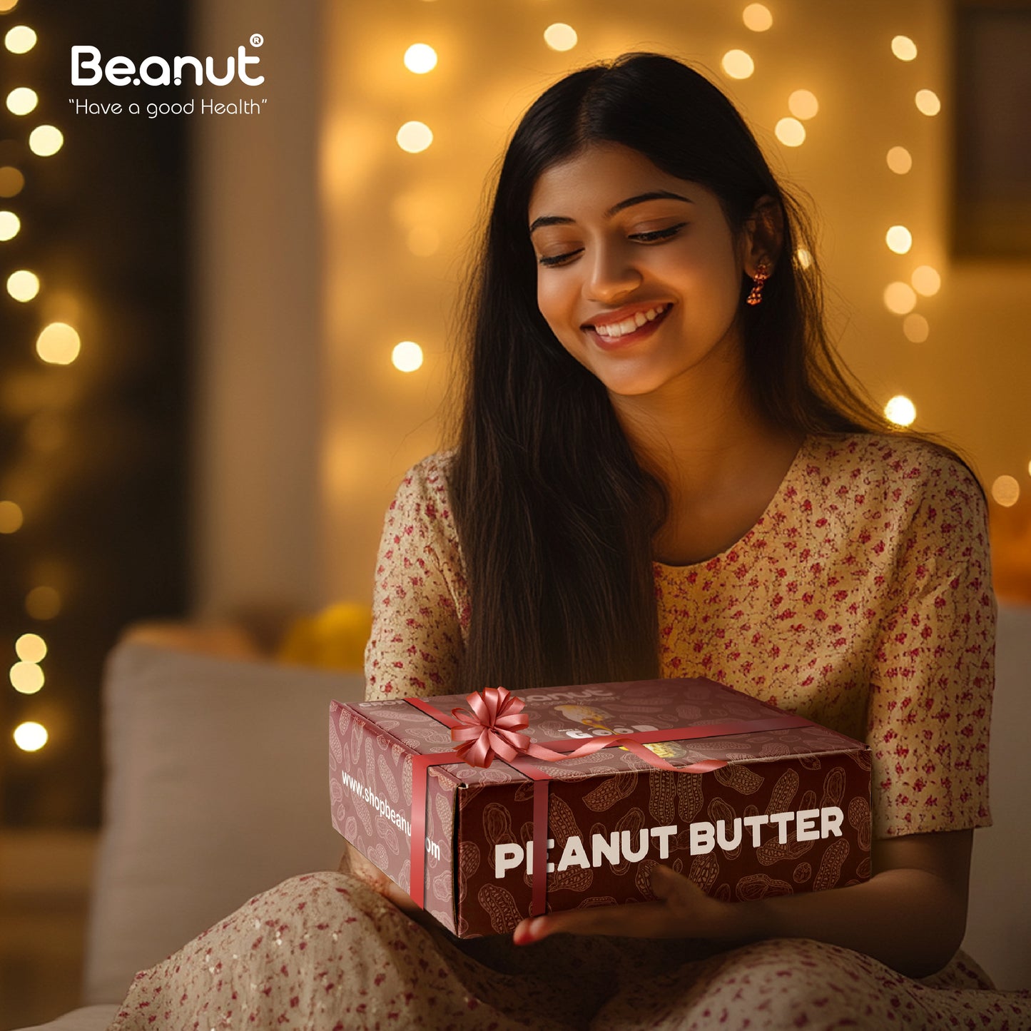 Beanut Gift Set | Protein-Packed Peanut Butter Hamper Gift Box Pack of 8 – Assorted Flavors (100g each)