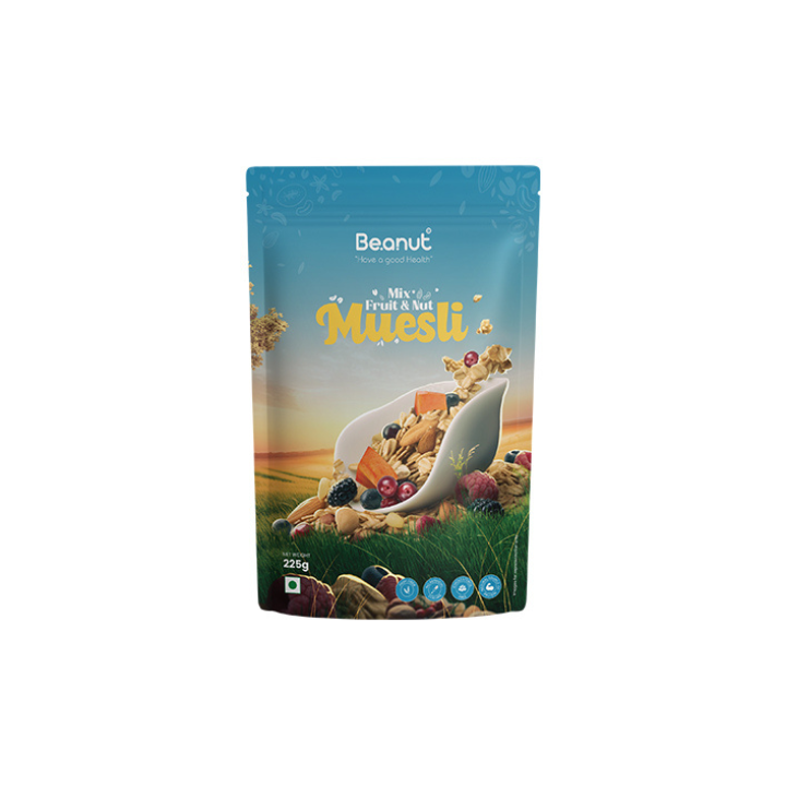 Order Beanut Muesli Mix Fruit & Nuts 225g – Enjoy a Balanced, Tasty Breakfast