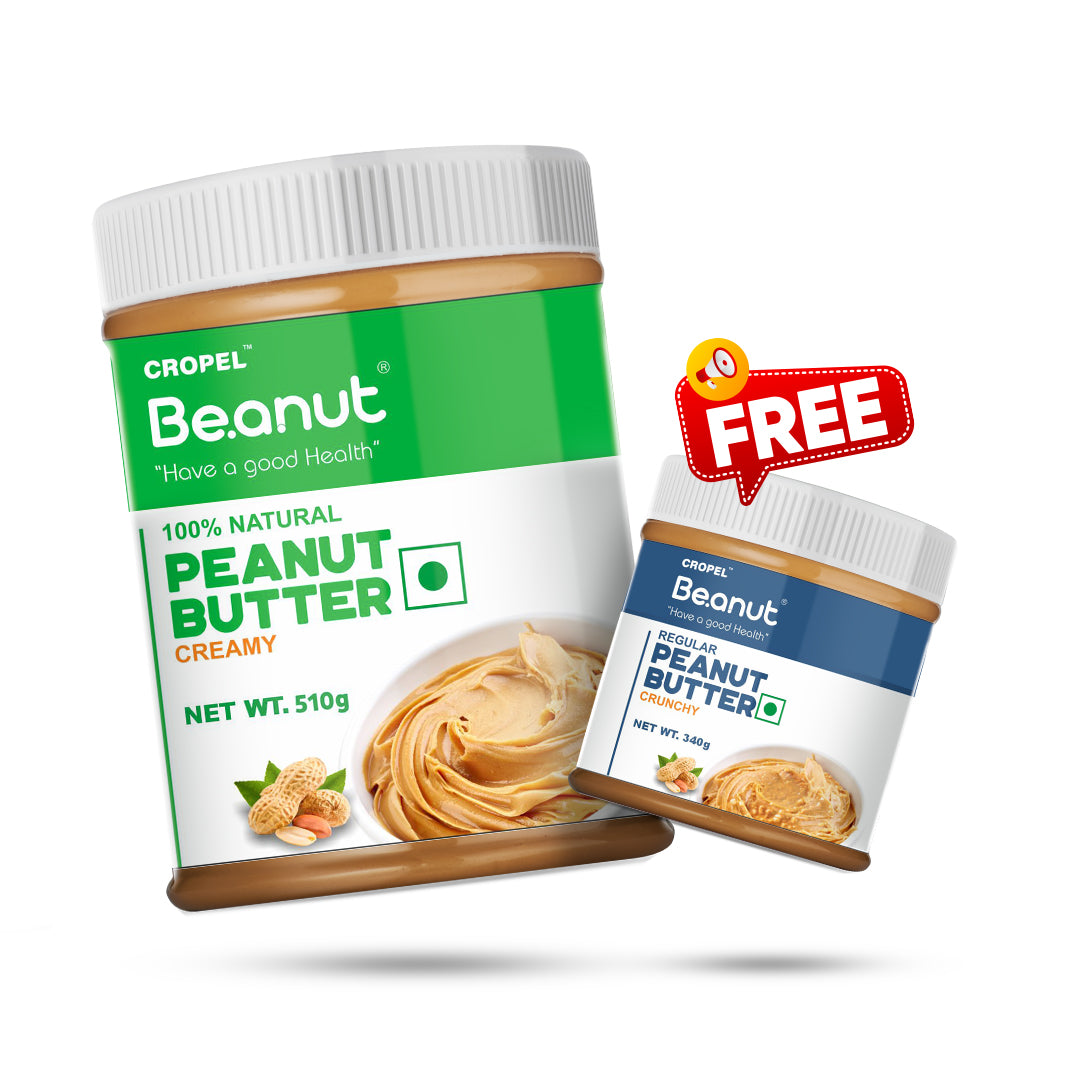 Natural Peanut Butter 1KG  & Special Gift (Regular 340gm Peanut butter)