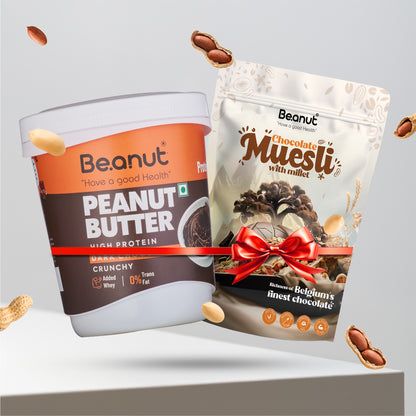 High Protin Peanut Butter & Chocolate Muesli Combo