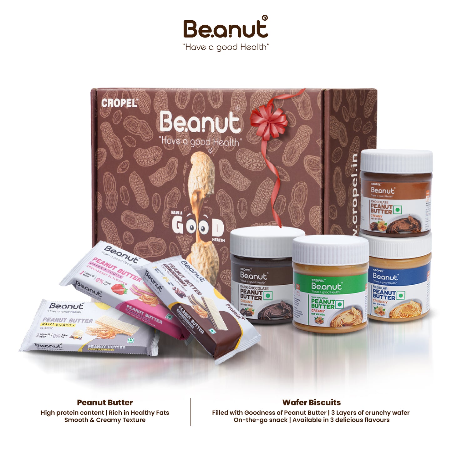 Beanut Gift Hamper - Peanut Butter & Wafer Biscuits Gift Set