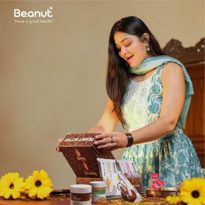 Beanut Gift Hamper - Peanut Butter, Chikki, Muesli & Wafer Biscuits