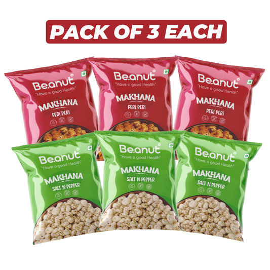 Makhna Combo Peri-Peri & Salt N Pepper(3pc Each)