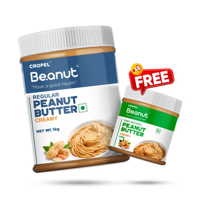 Regular Peanut Butter 1KG & Special Gift (Natural 340gm Peanut butter)